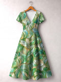 'Mwitu' Short Sleeve Maxi Dress