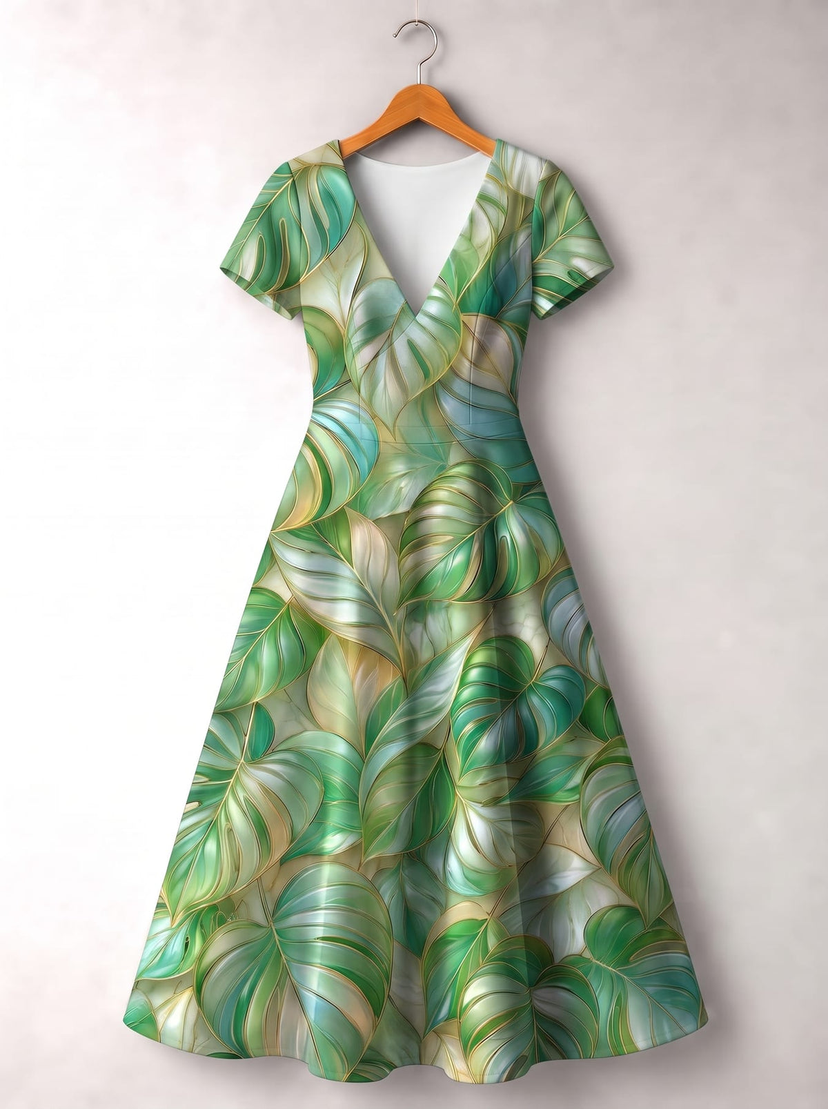 'Mwitu' Short Sleeve Maxi Dress