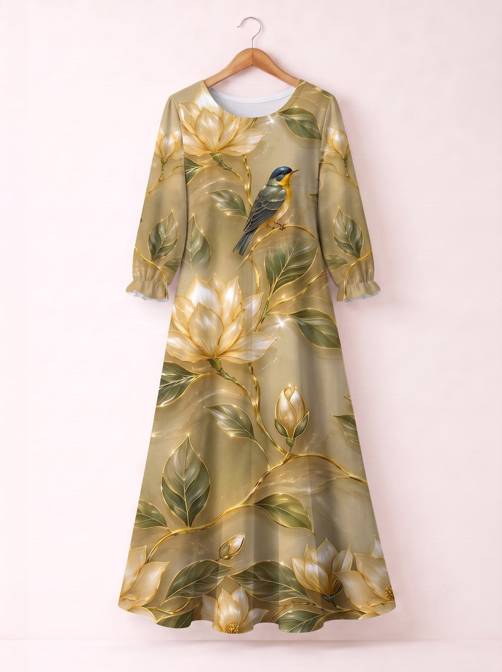 'Dhahabu' Long Sleeve Maxi Dress