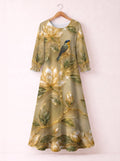 'Dhahabu' Long Sleeve Maxi Dress