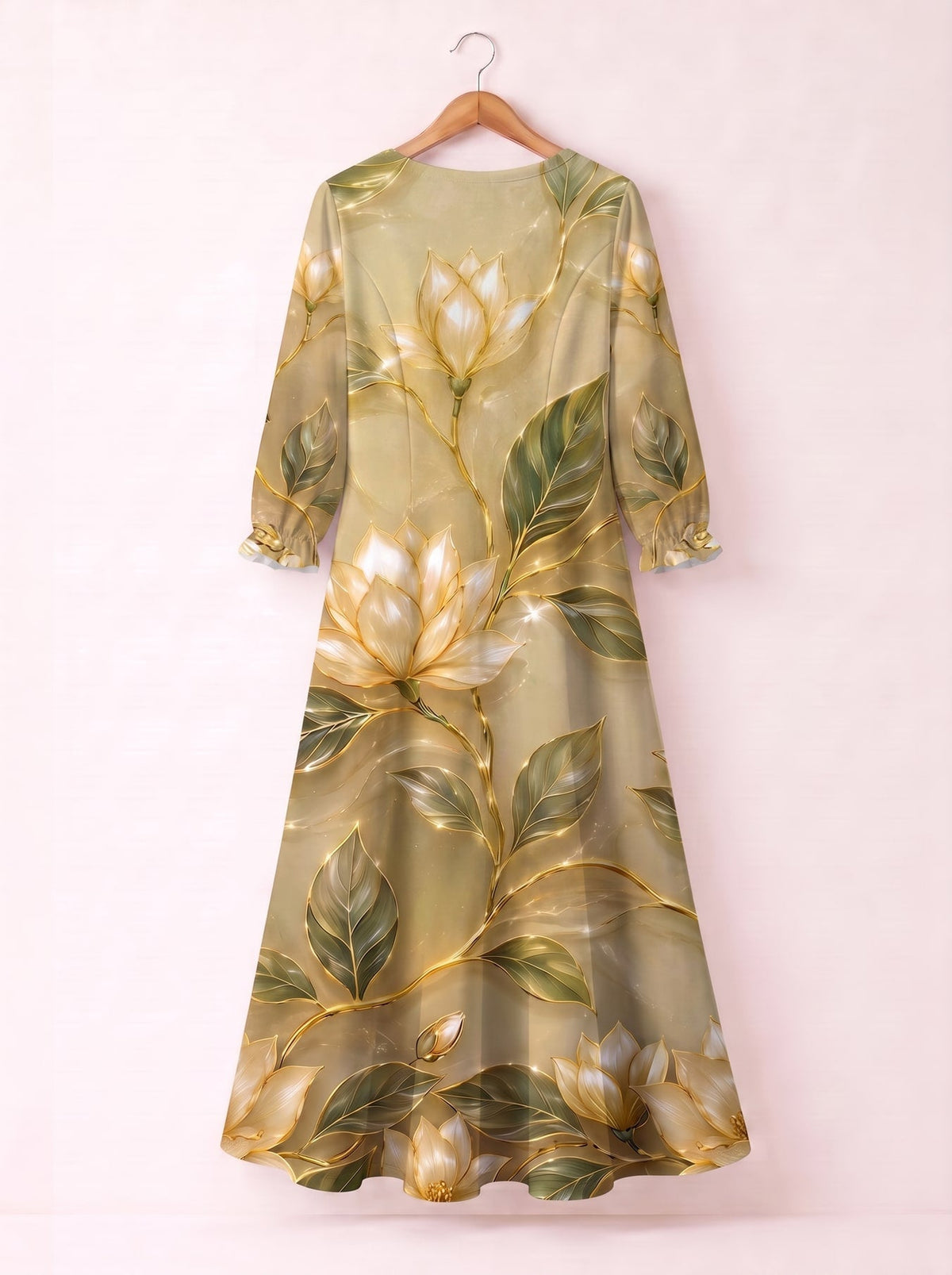 'Dhahabu' Long Sleeve Maxi Dress