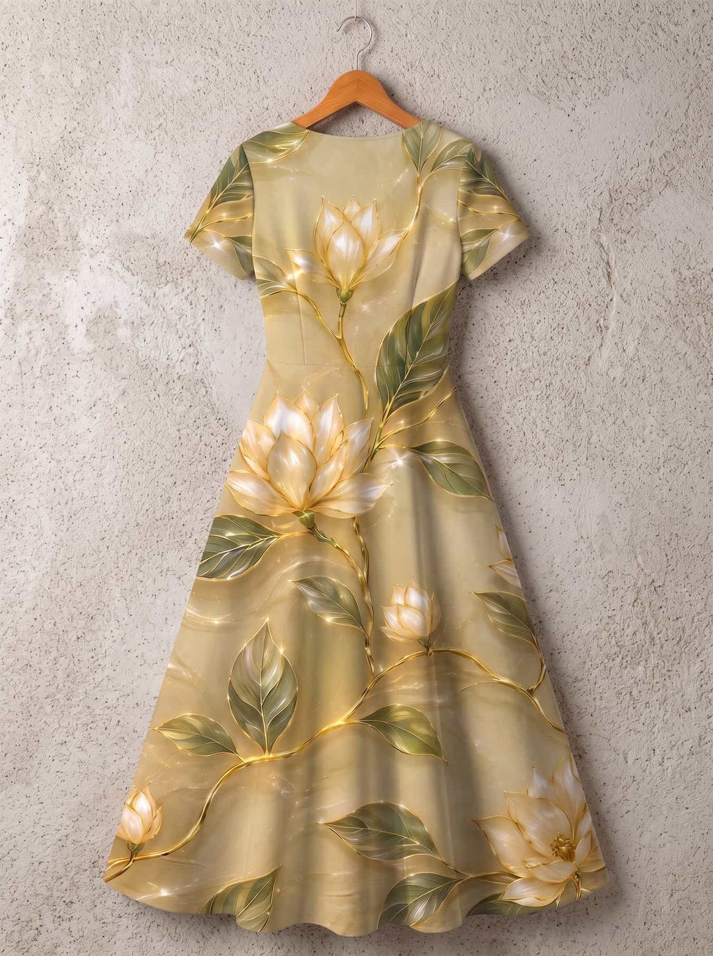 'Dhahabu' Short Sleeve Maxi Dress