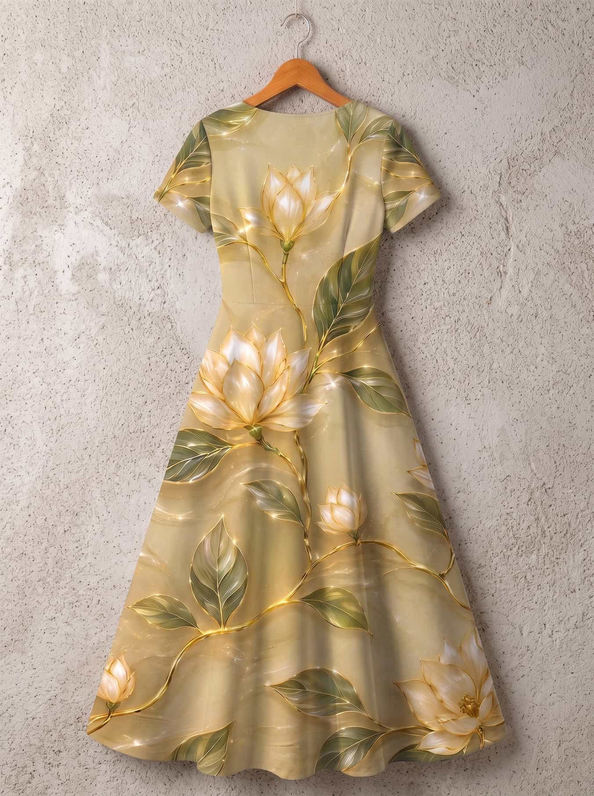 'Dhahabu' Short Sleeve Maxi Dress