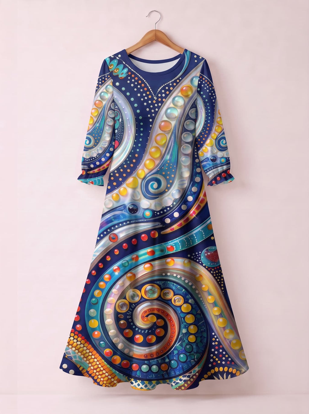 'Kito' Long Sleeve Maxi Dress