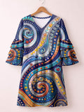 'Kito' Stacked Ruffle Sleeve Dress