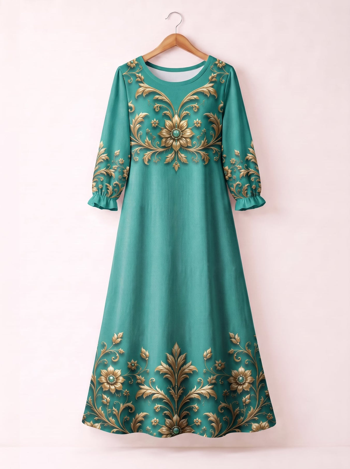 'Heshima' Long Sleeve Maxi Dress