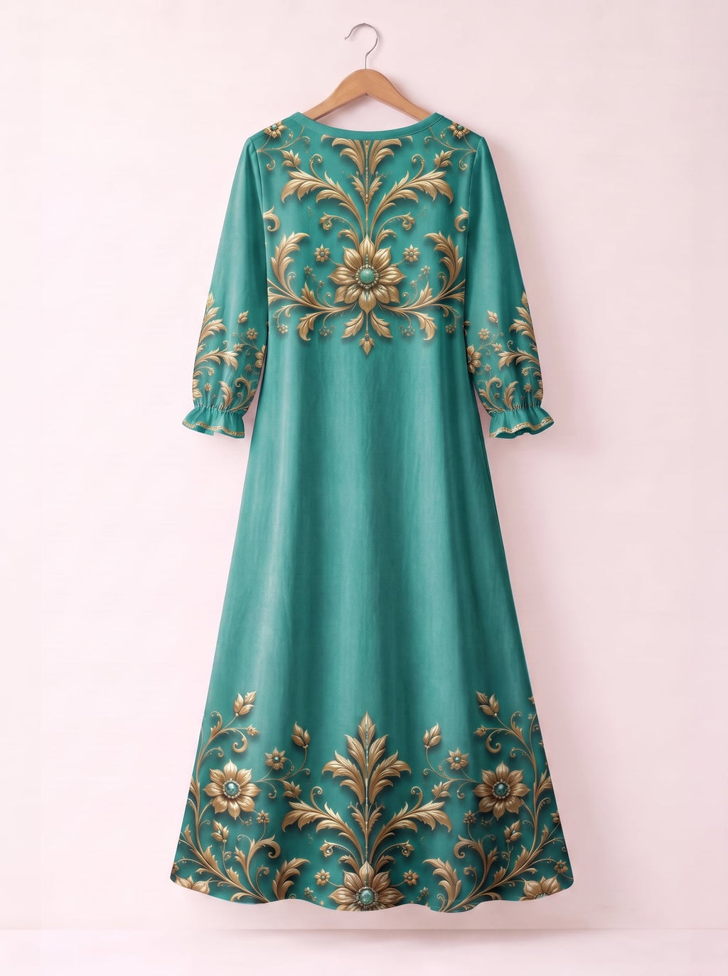 'Heshima' Long Sleeve Maxi Dress
