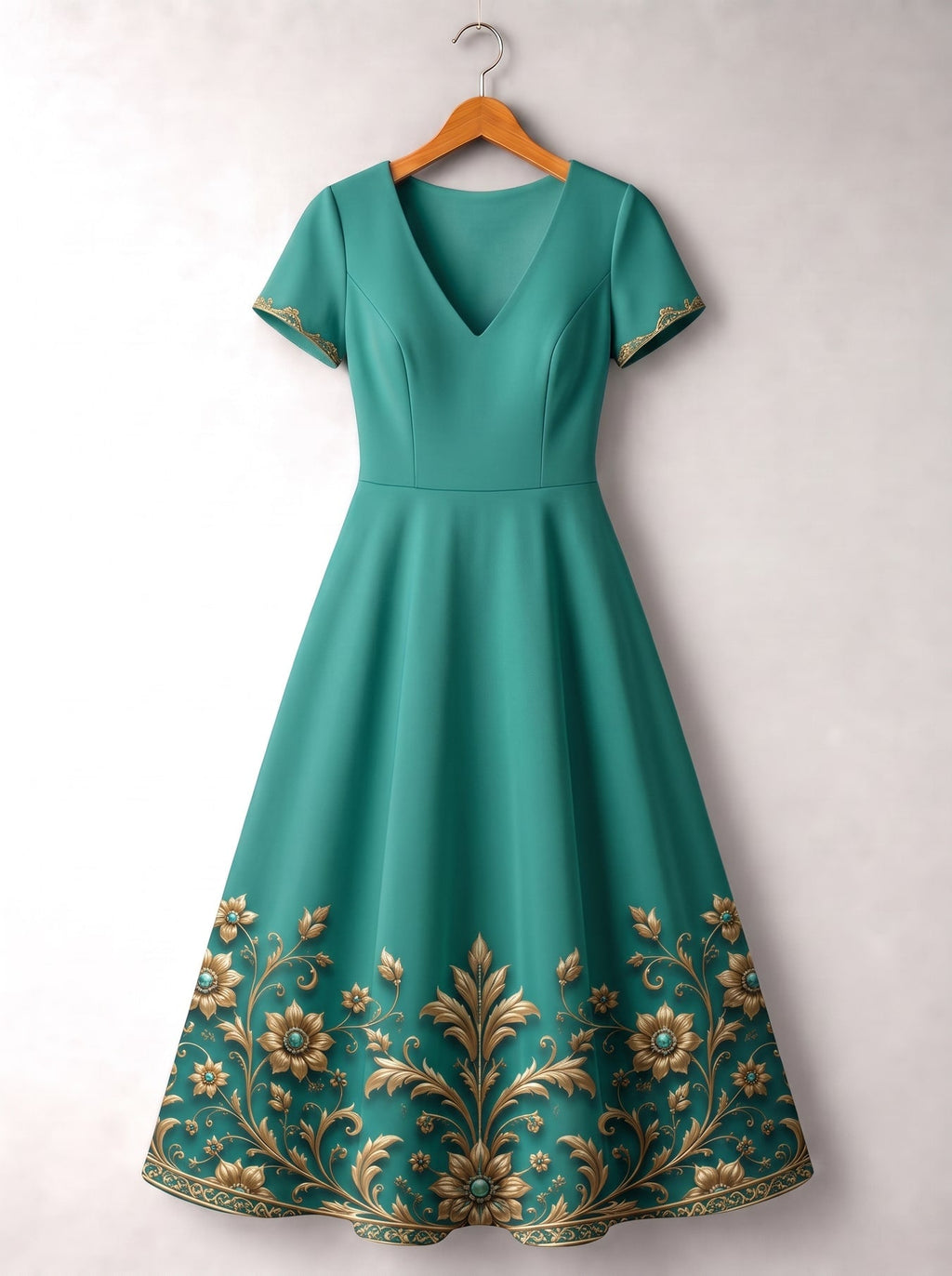 'Heshima' Short Sleeve Maxi Dress