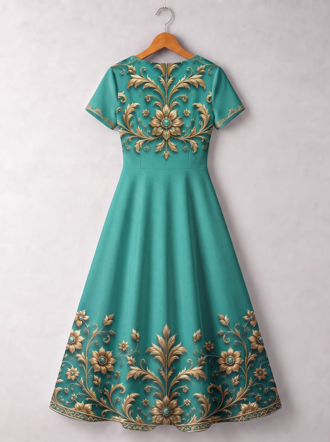 'Heshima' Short Sleeve Maxi Dress