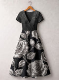 'Usiku' Short Sleeve Maxi Dress