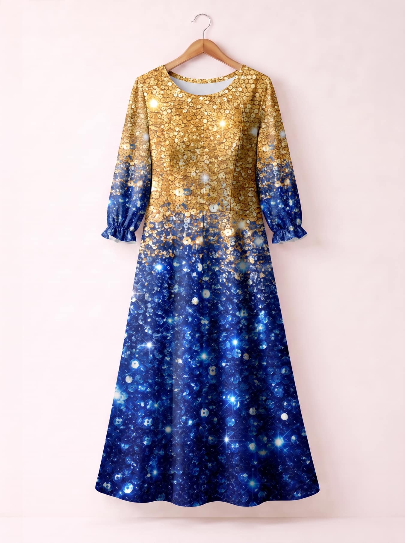 'Angaza' Long Sleeve Maxi Dress