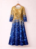 'Angaza' Long Sleeve Maxi Dress