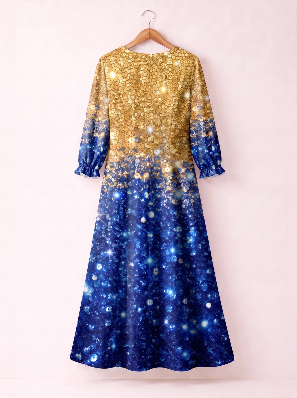 'Angaza' Long Sleeve Maxi Dress