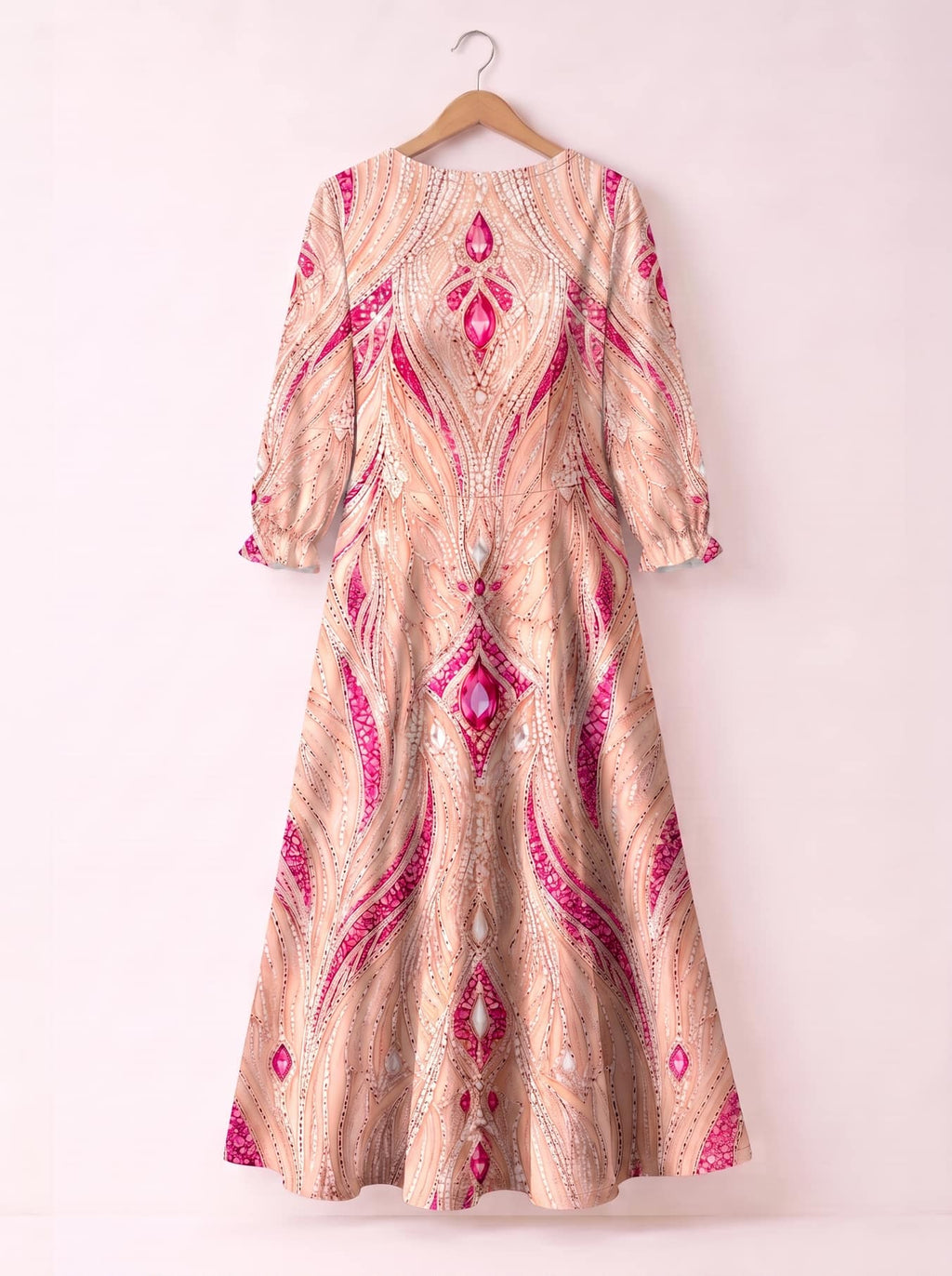 'Vito' Long Sleeve Maxi Dress