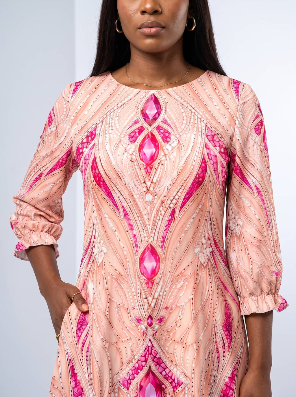 'Vito' Long Sleeve Maxi Dress