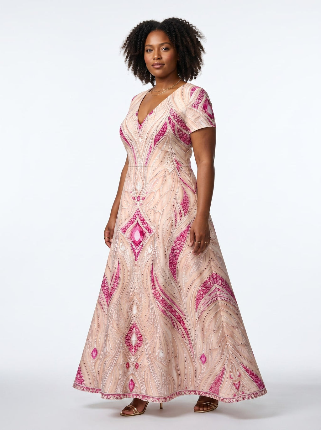 'Vito' Short Sleeve Maxi Dress