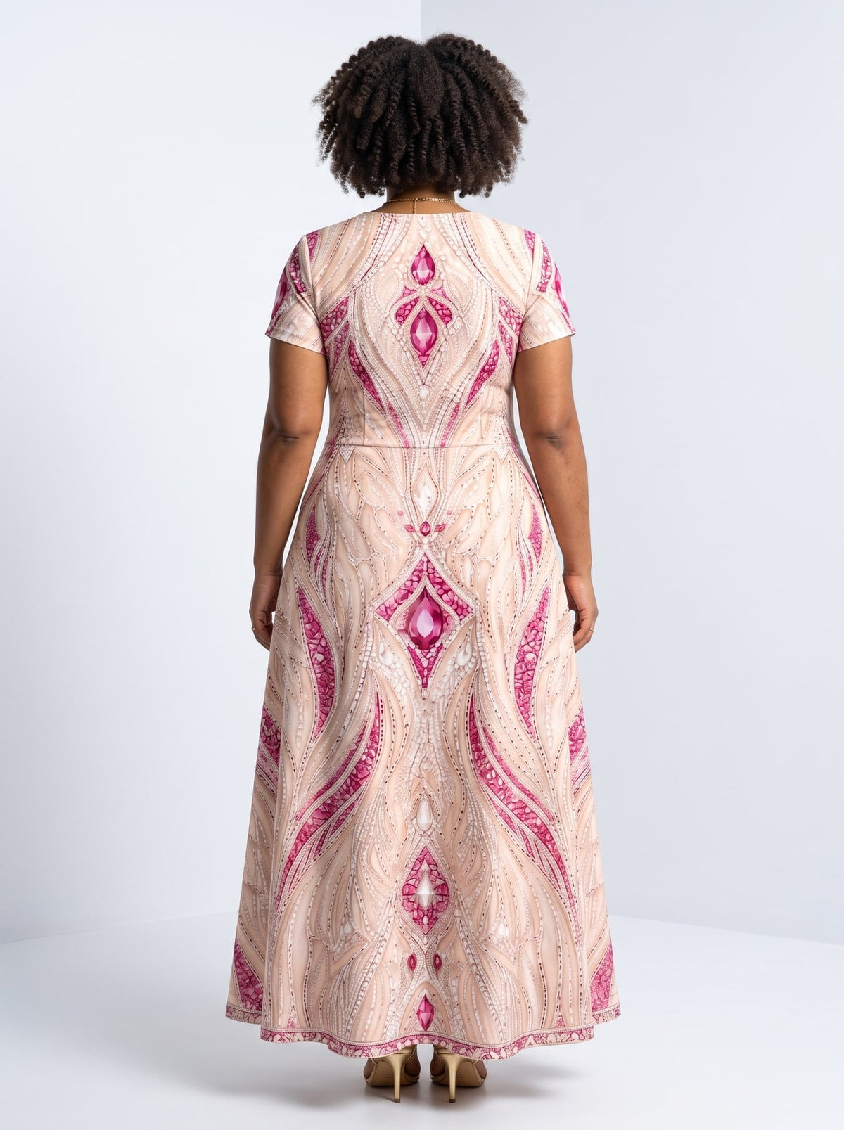 'Vito' Short Sleeve Maxi Dress