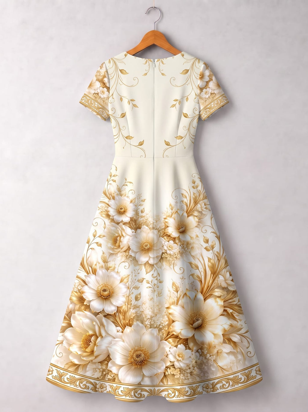 'Msalaba' Short Sleeve Maxi Dress