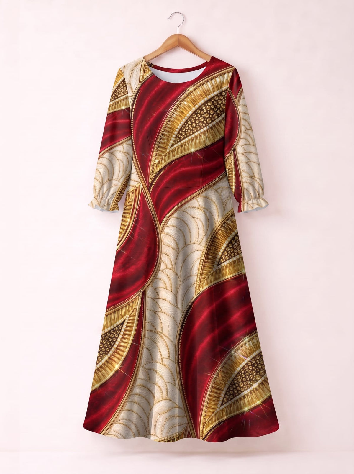 'Utukufu' Long Sleeve Maxi Dress