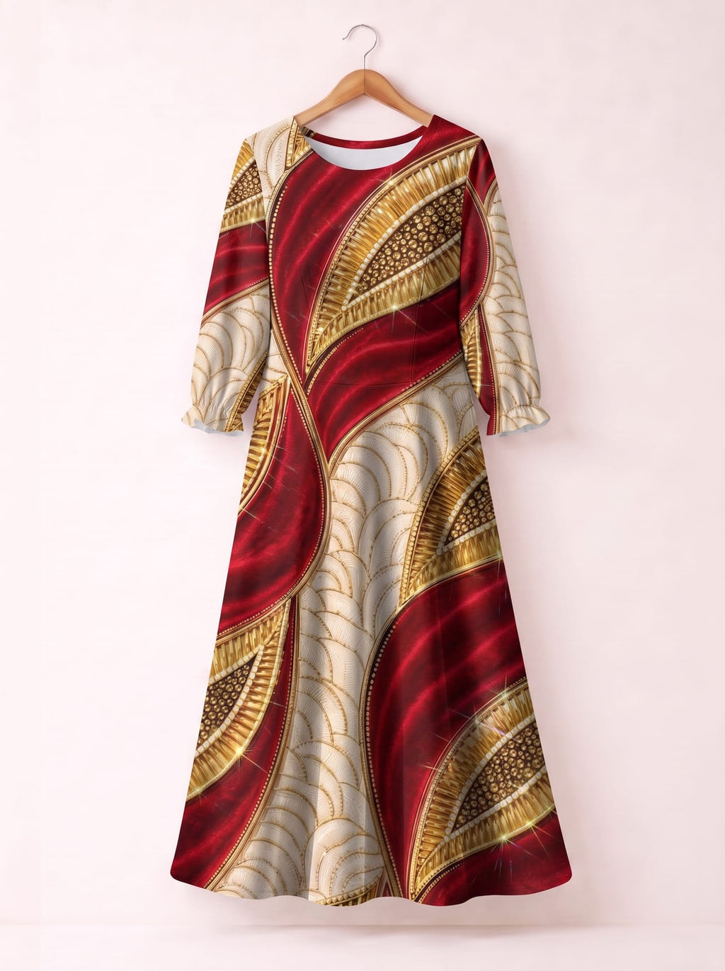 'Utukufu' Long Sleeve Maxi Dress