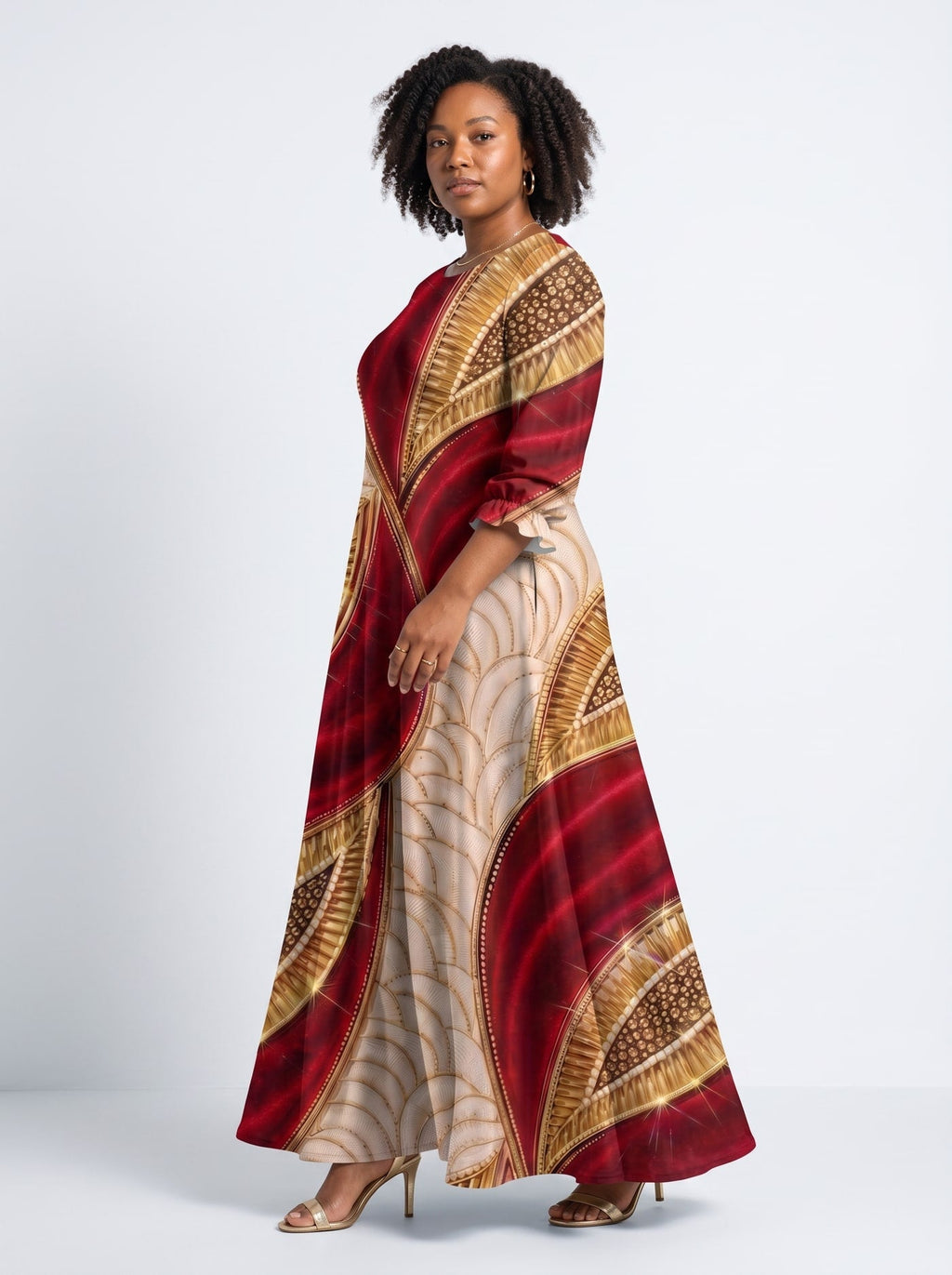 'Utukufu' Long Sleeve Maxi Dress