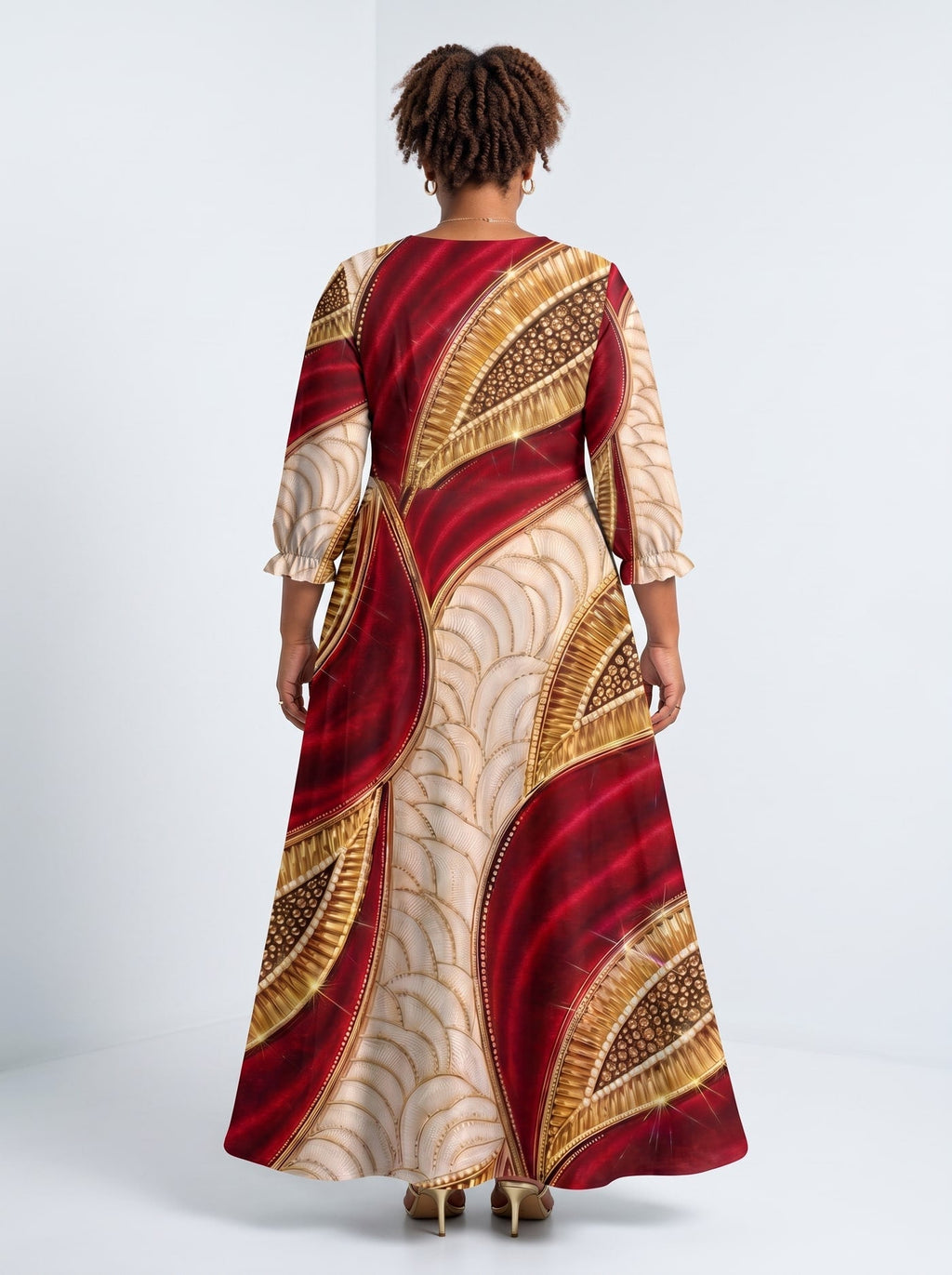 'Utukufu' Long Sleeve Maxi Dress