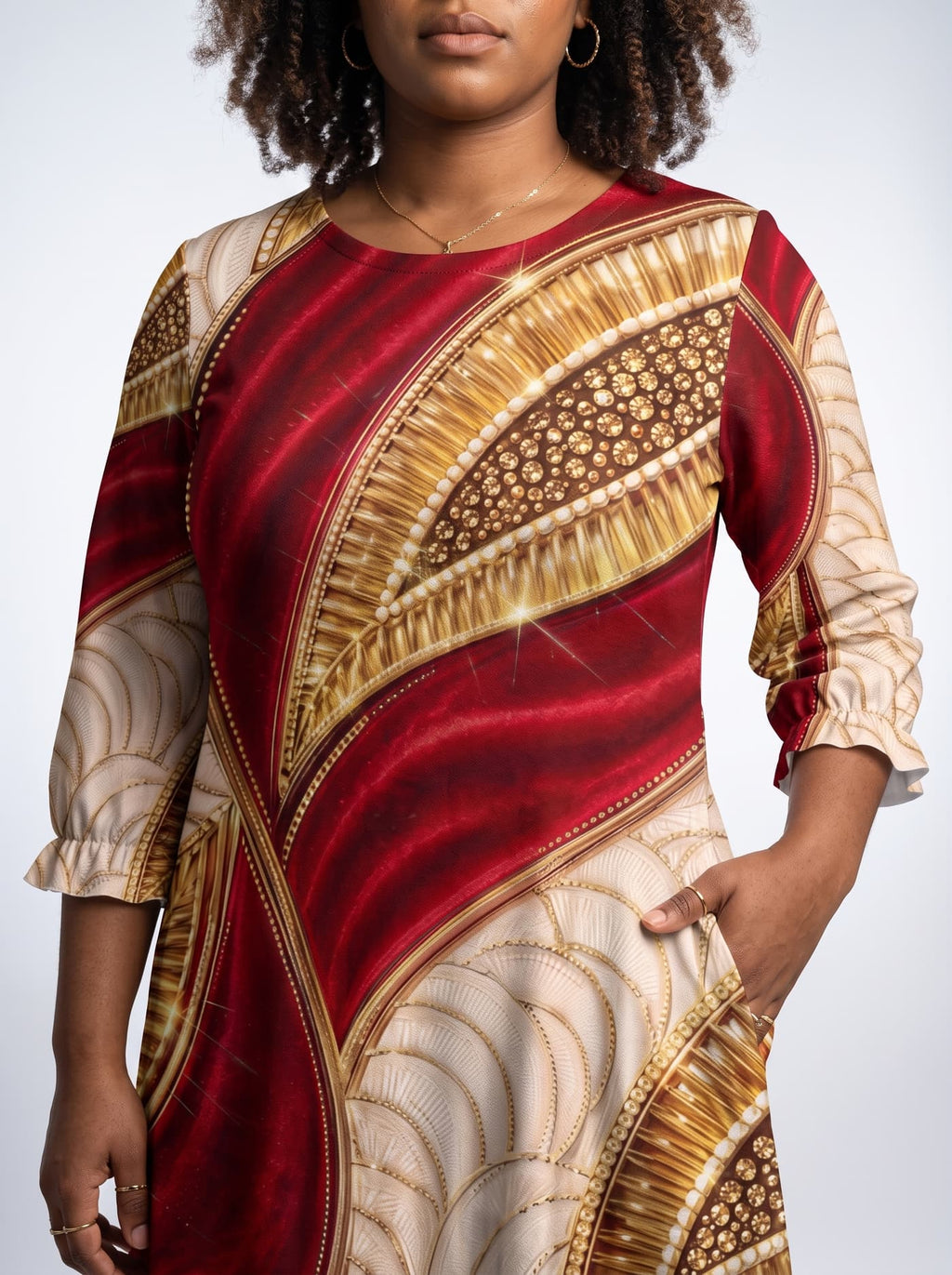 'Utukufu' Long Sleeve Maxi Dress