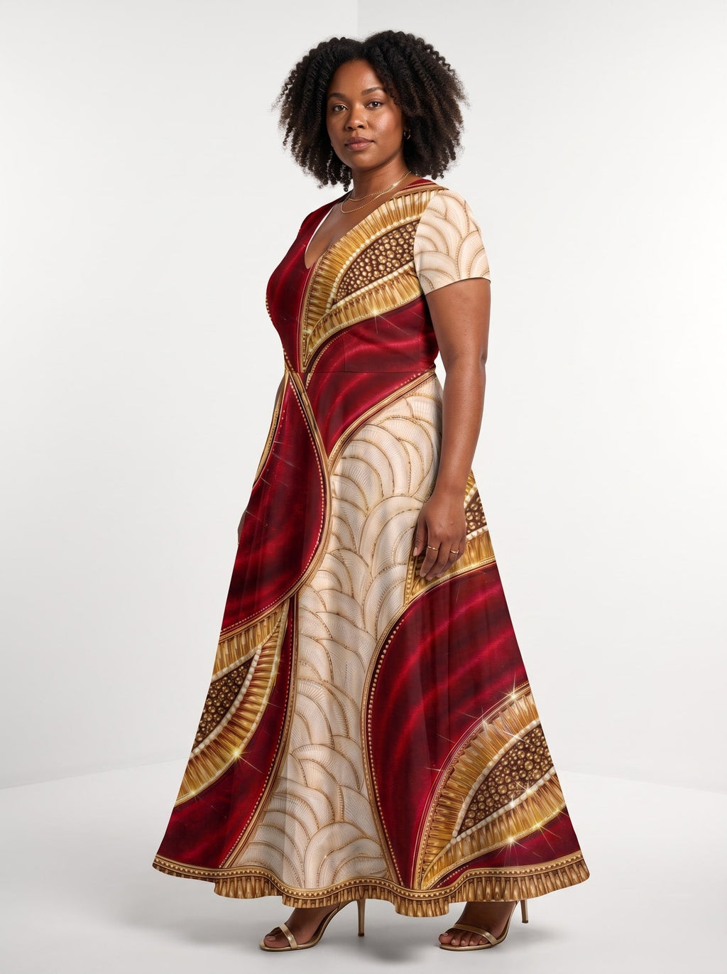 'Utukufu' Short Sleeve Maxi Dress