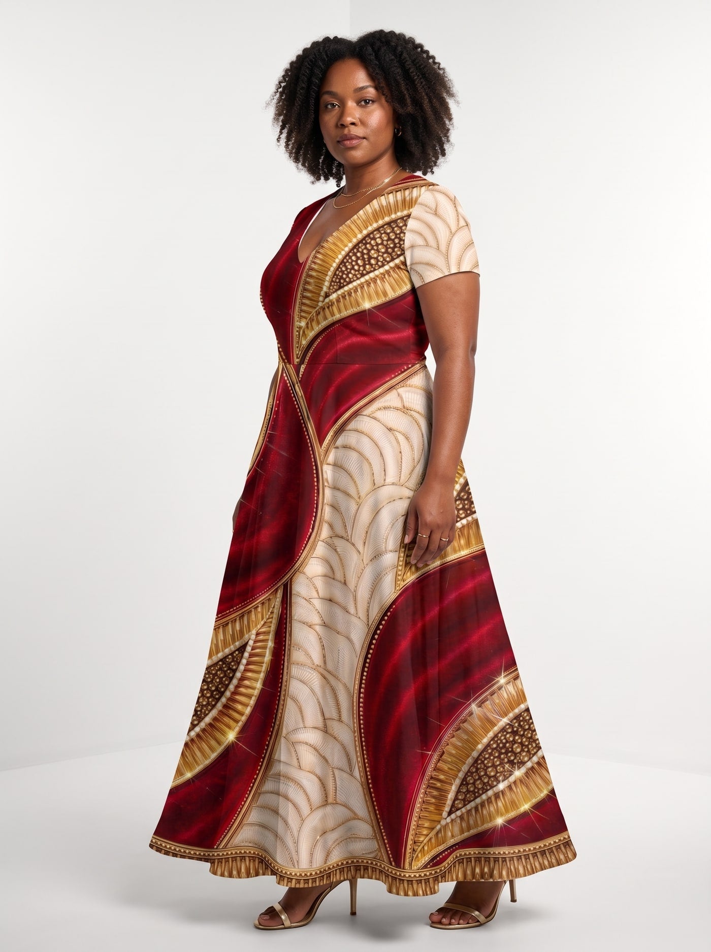 'Utukufu' Short Sleeve Maxi Dress