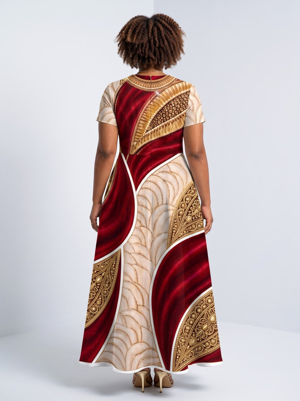 'Utukufu' Short Sleeve Maxi Dress