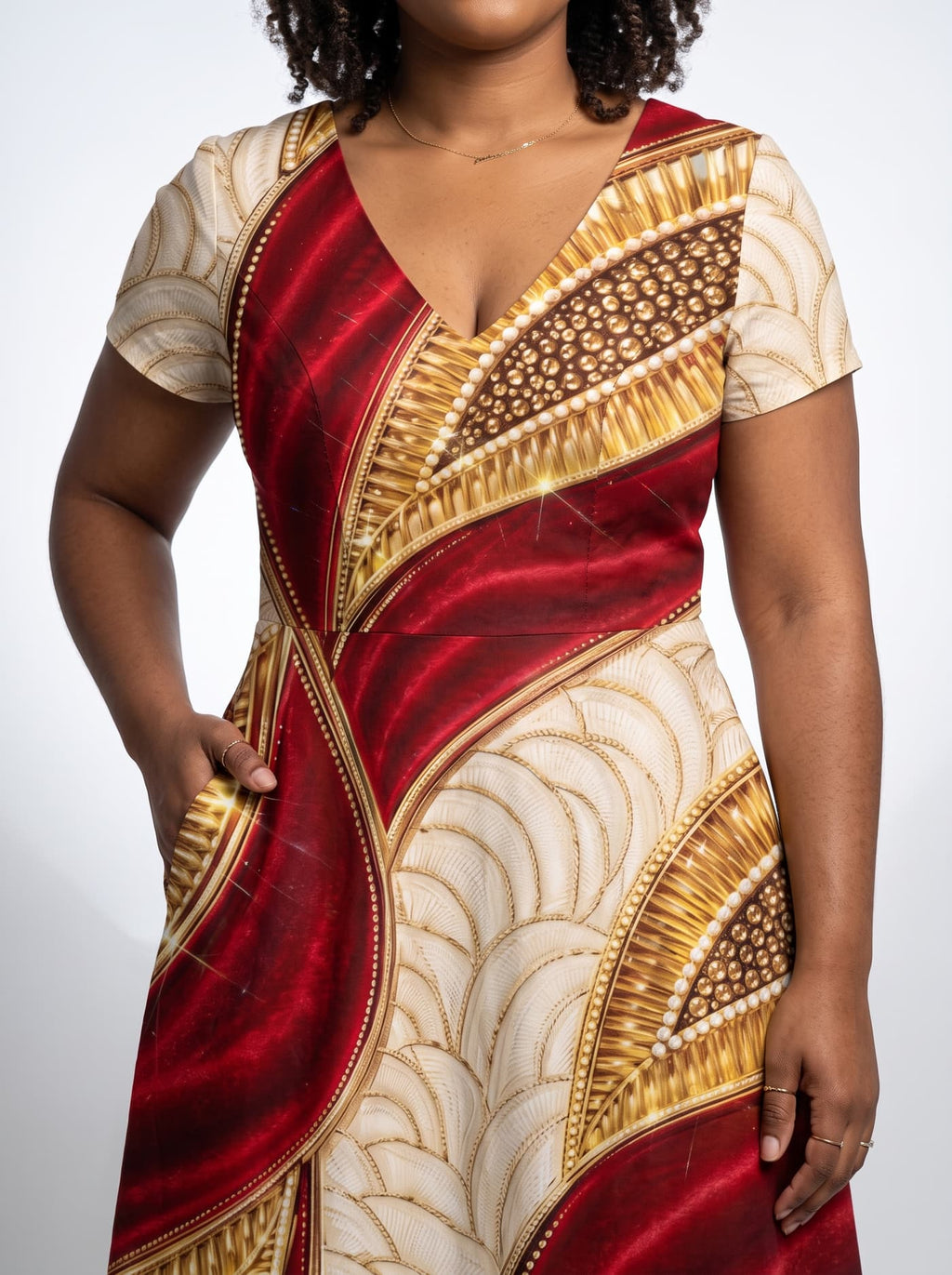 'Utukufu' Short Sleeve Maxi Dress
