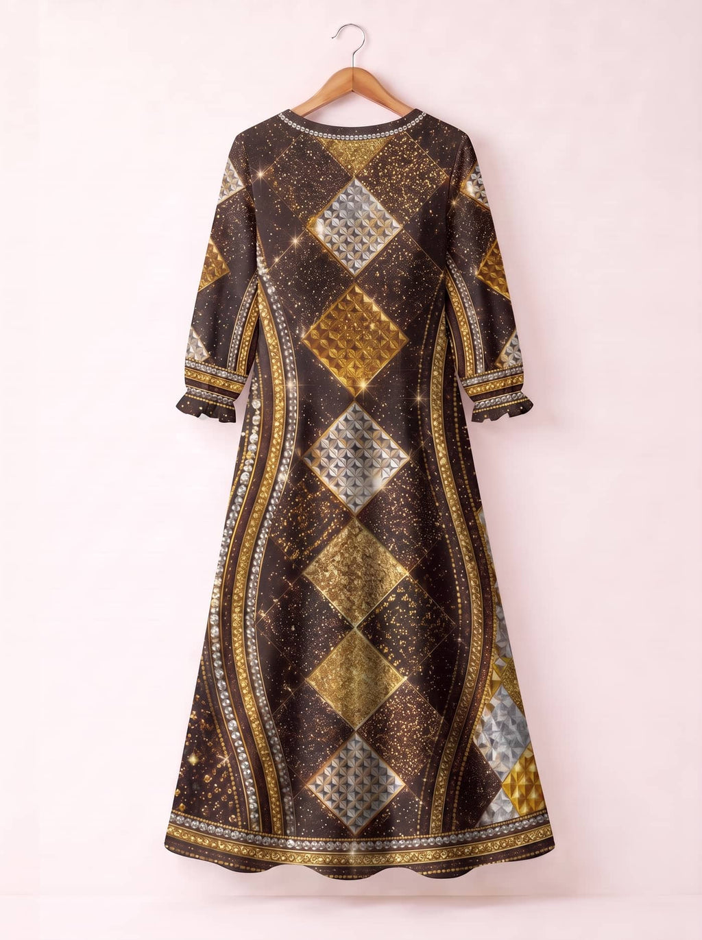 'Fataki' Long Sleeve Maxi Dress
