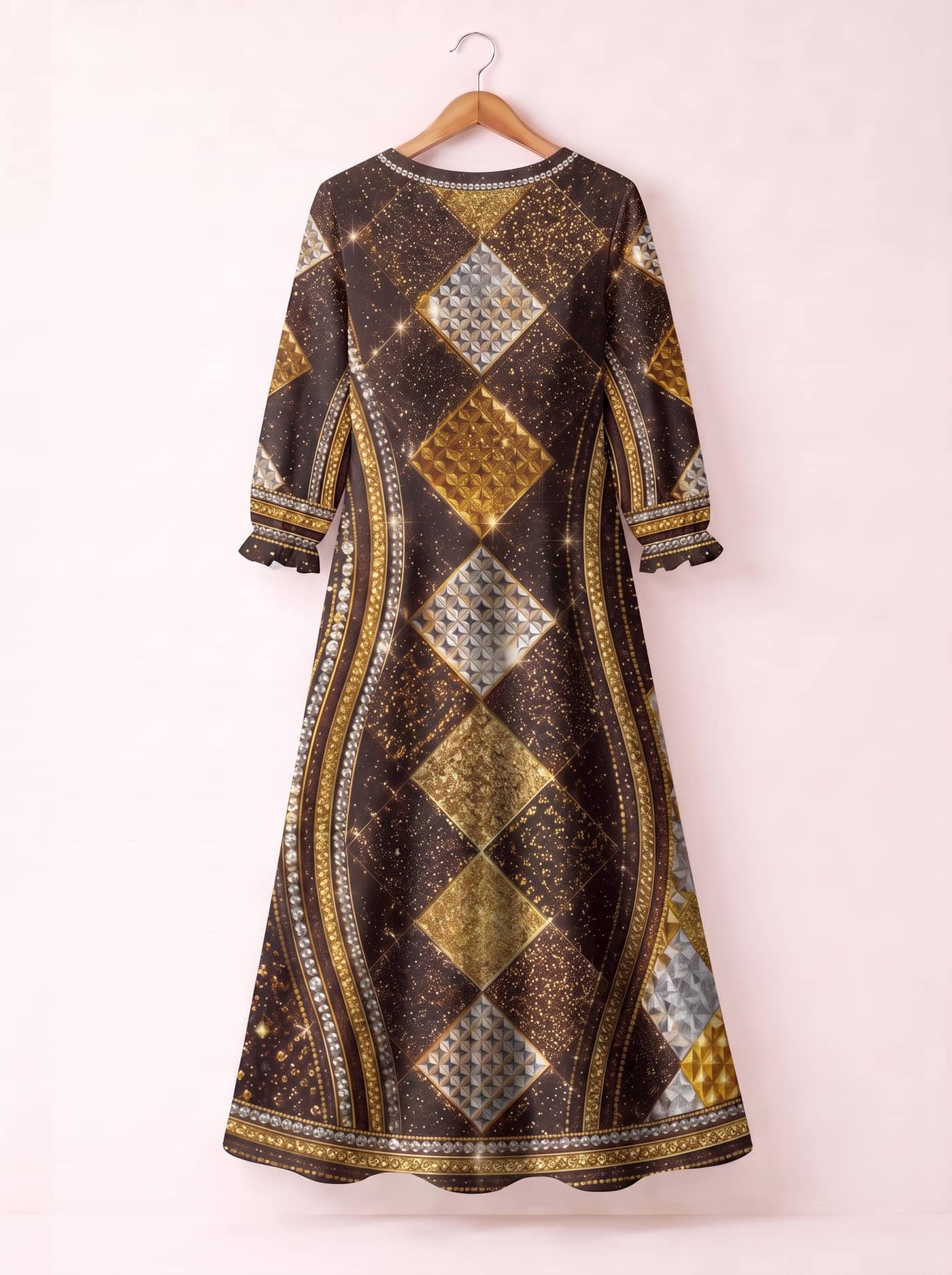 'Fataki' Long Sleeve Maxi Dress