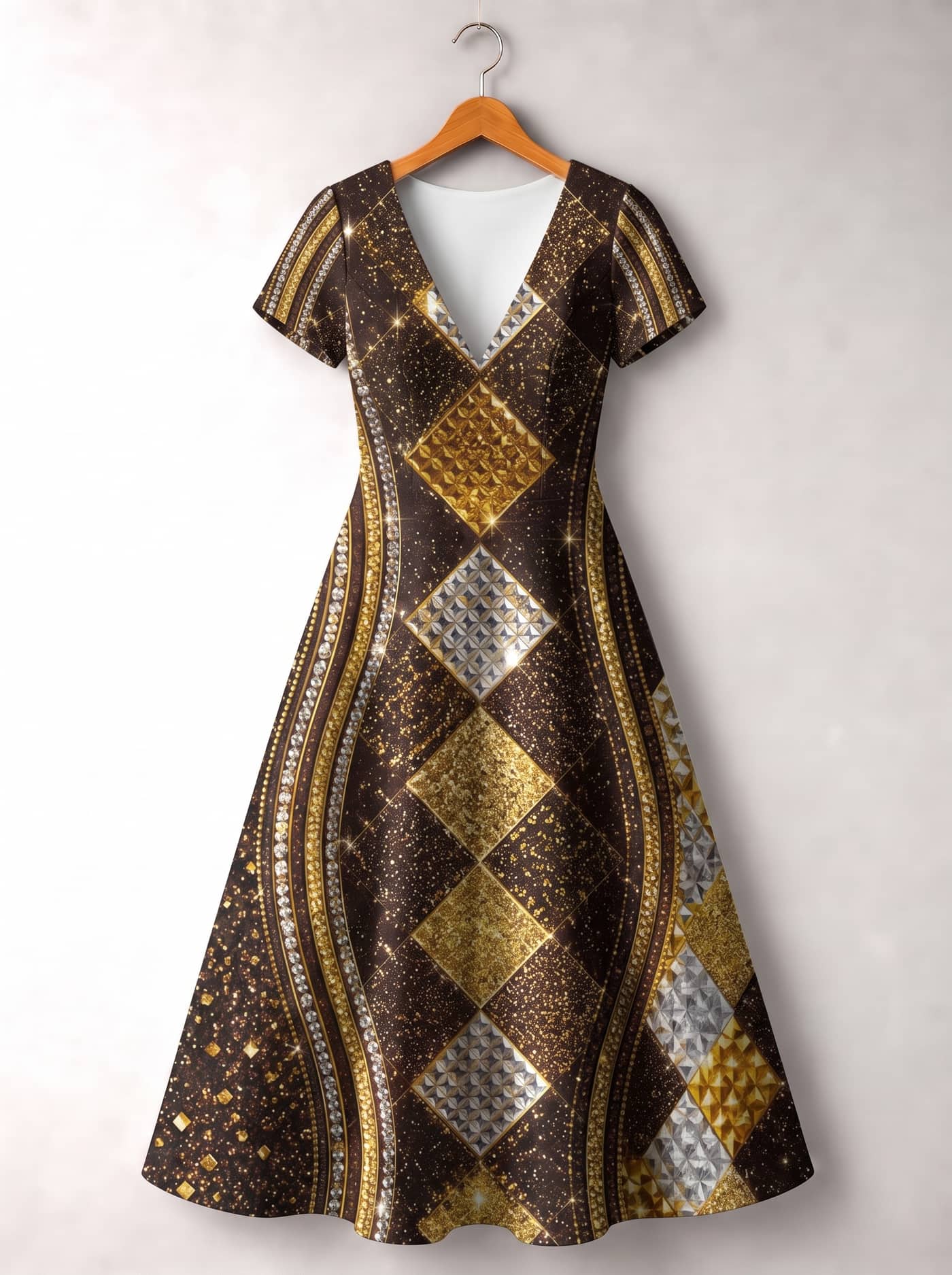 'Fataki' Short Sleeve Maxi Dress