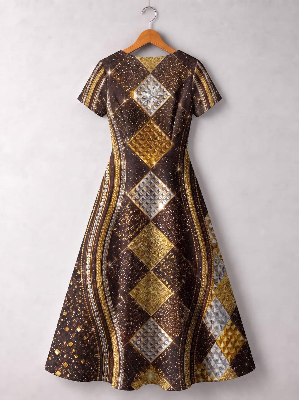'Fataki' Short Sleeve Maxi Dress