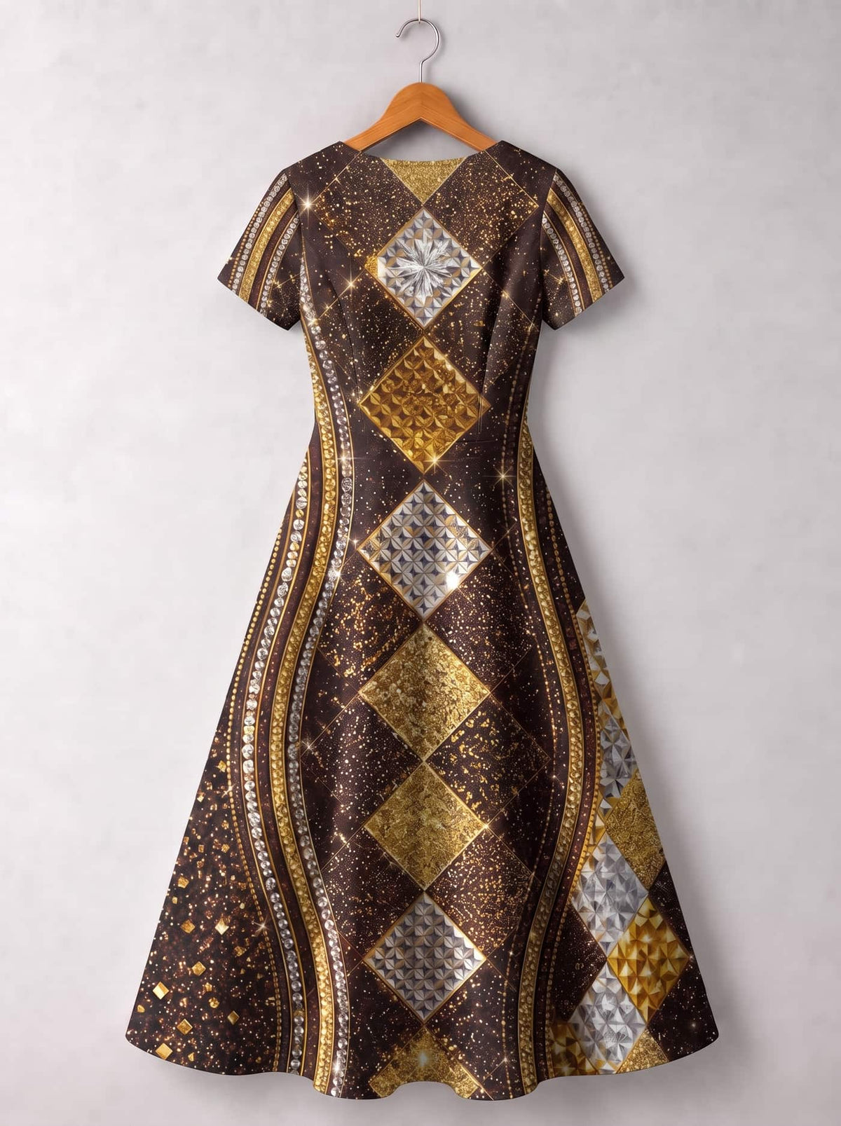 'Fataki' Short Sleeve Maxi Dress