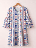 'Uhuru' Stacked Ruffle Sleeve Dress