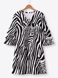 'Punda' Stacked Ruffle Sleeve Dress