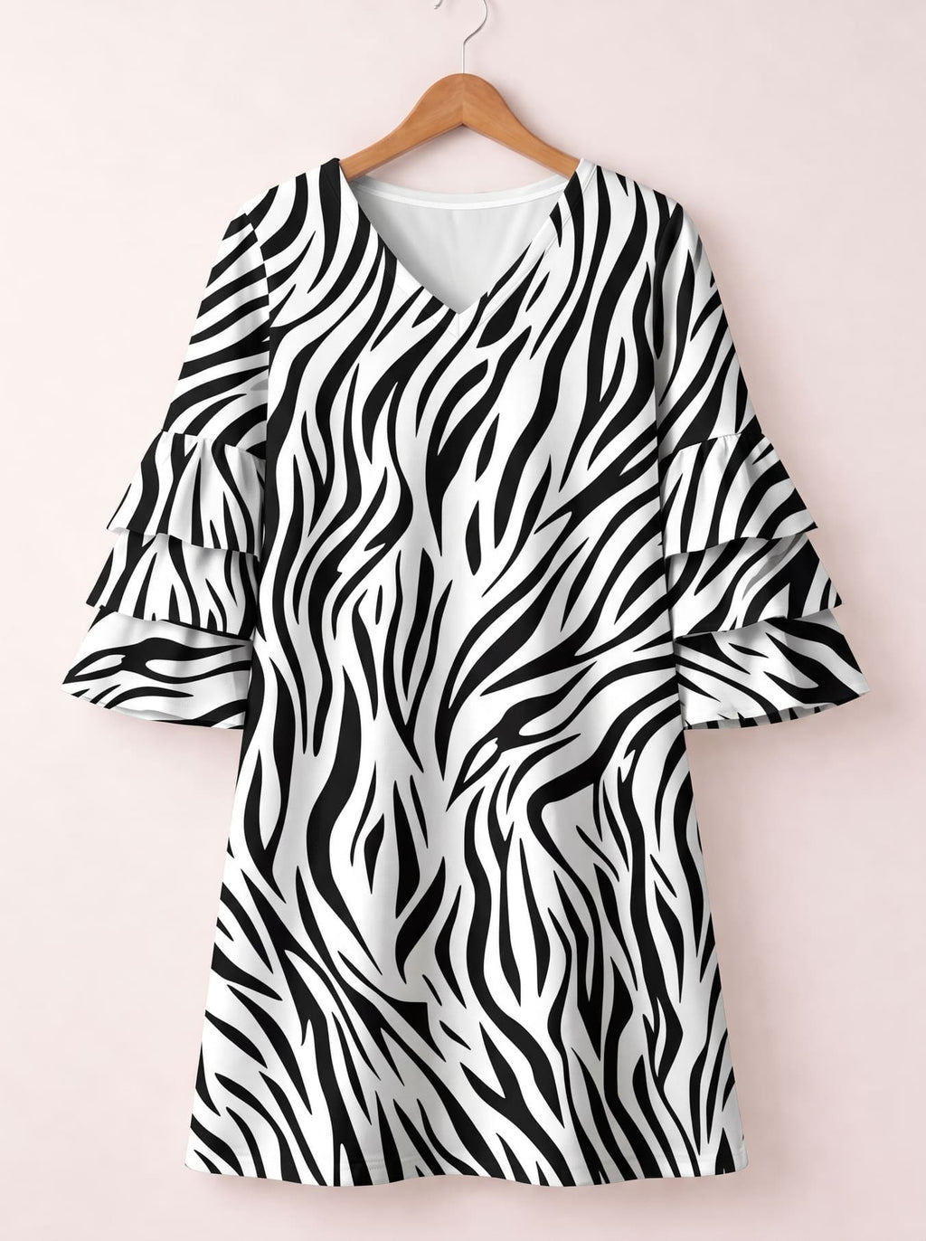 'Milia' Stacked Ruffle Sleeve Dress