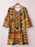 'Ardhi' Stacked Ruffle Sleeve Dress