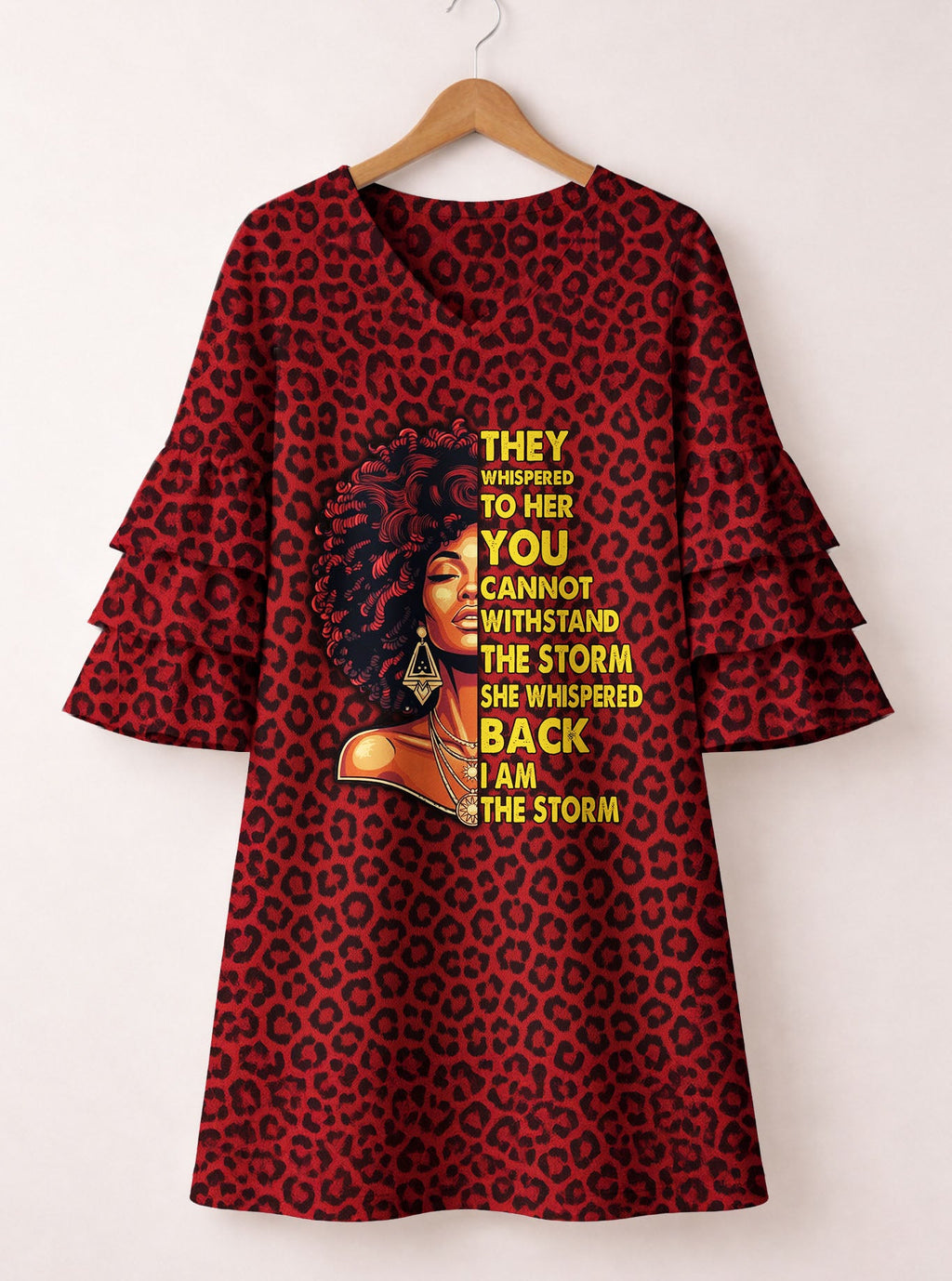 'Unstoppable' Stacked Ruffle Sleeve Dress