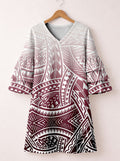 'Kapa' Stacked Ruffle Sleeve Dress