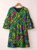 'Zumaridi' Stacked Ruffle Sleeve Dress
