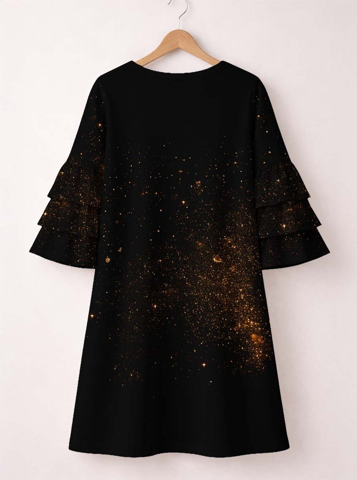 'Tunu' Stacked Ruffle Sleeve Dress
