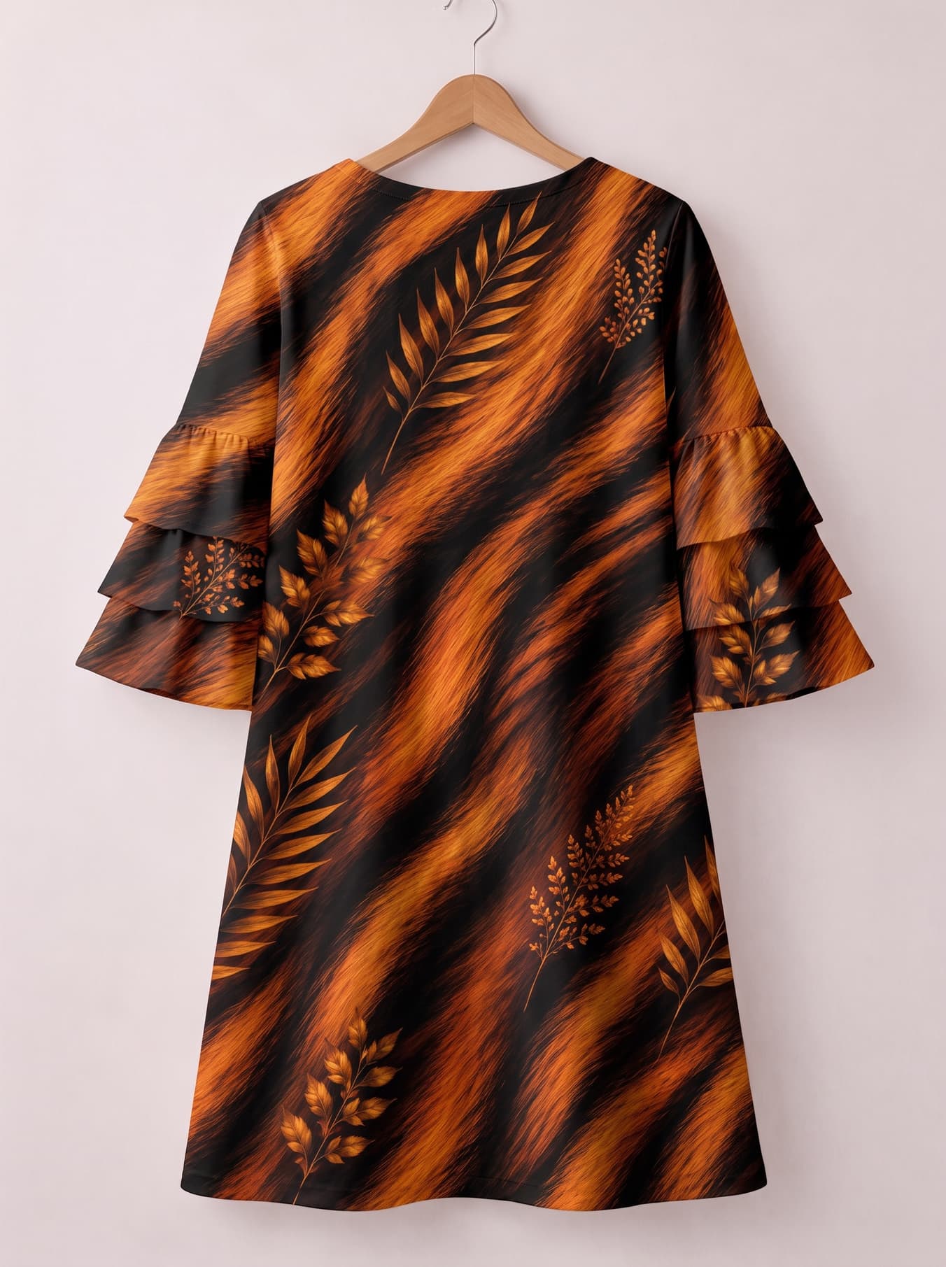 'Moto' Stacked Ruffle Sleeve Dress