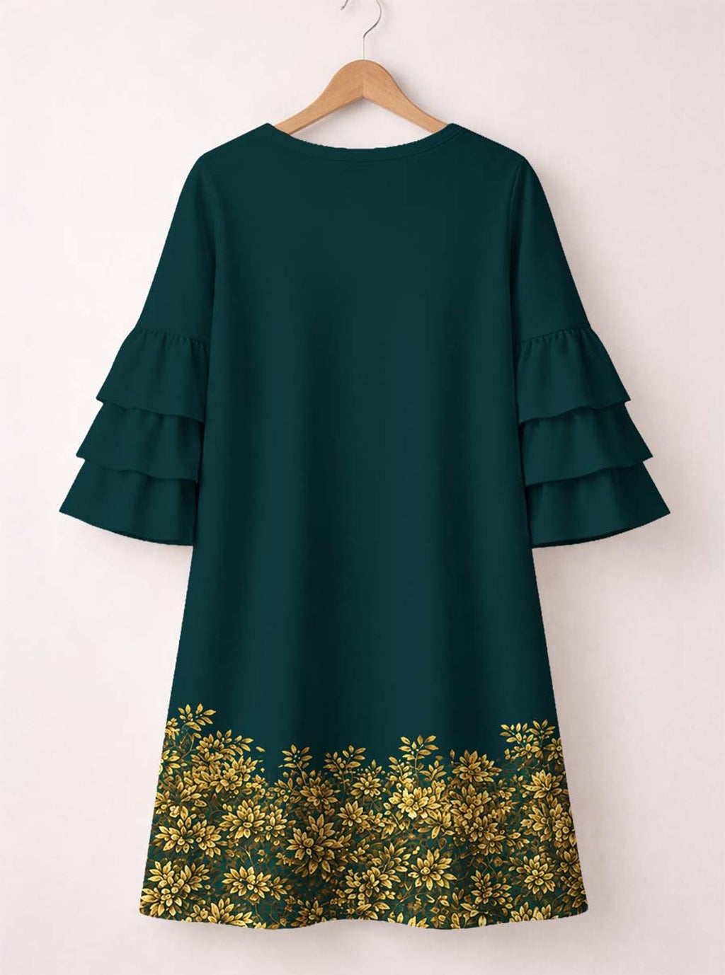 'Imara' Stacked Ruffle Sleeve Dress