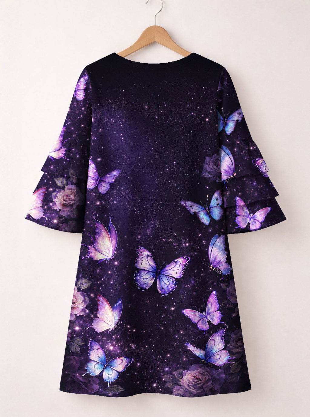 'Nyamekye' Stacked Ruffle Sleeve Dress