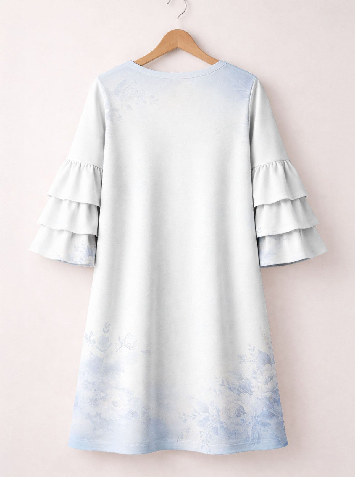 'Neema' Stacked Ruffle Sleeve Dress