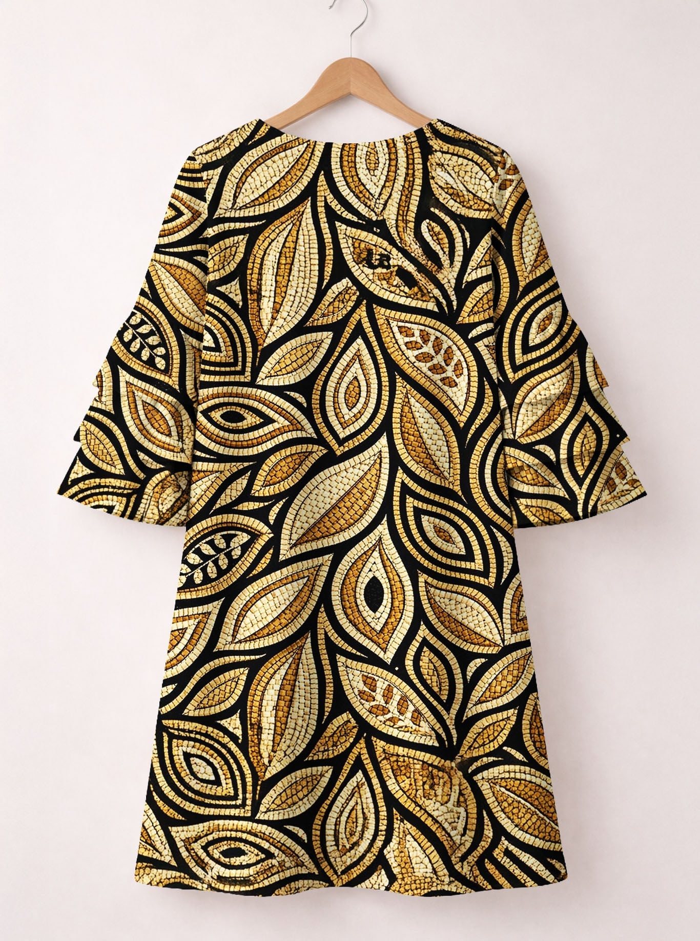 Ashanti Stacked Ruffle Sleeve Dress
