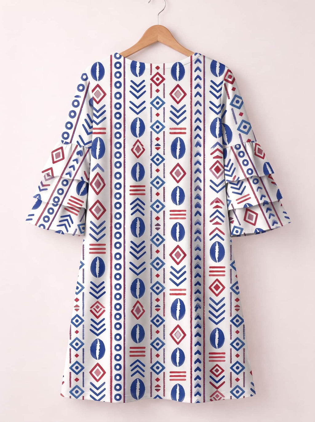 'Uhuru' Stacked Ruffle Sleeve Dress